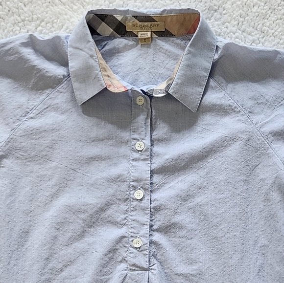 Burberry Britt Womens Long Sleeve Shirt Turn Back Burberry Chek Cuff Detail. - Picture 10 of 14
